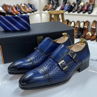 DANIEL WAFER – Men's Monk Strap Genuine Leather Shoes
