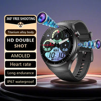 Toptraking B14 – Montre Connectée 4G avec Double Caméra