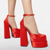 Sandales Femme à Talons Fins 8 cm+ – Design Slip-On Velours Élégant | AHMED ABDI 9116-1