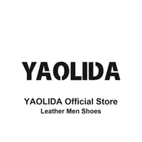 YAOLIDA Men's Shoes - Genuine Leather Oxford with Side Buckle