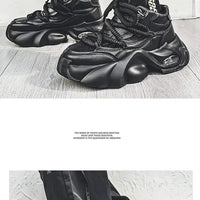 chaussures pour hommes style designer – Baskets à plateforme épaisse, confortables et tendance