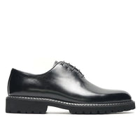 Oxford Homme Élégant – Sneakers en Cuir Véritable Noir, Haute Qualité pour Bureau, Affaires et Occasions Sociales