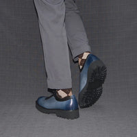 Chaussures Oxford Homme Élégantes en Cuir Véritable – Talon Réhaussant, Bout Rond, Style Bureau et Casual