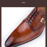 YAOLIDA Prestige Oxford – Chaussures Homme Cuir Véritable Mariage; Business