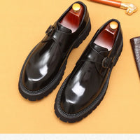 Men's Oxford & Derby - British Genuine Leather Shoes, Thick Sole, Elegant Business & Casual