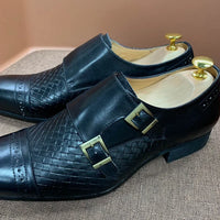 DANIEL WAFER – Men's Monk Strap Genuine Leather Shoes