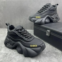 COZOK, Baskets pour hommes style designer 2025 – Sneakers à semelle épaisse confortables, mode décontractée automne/hiver, chaussures de sport tendance