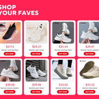 Baasploa H1072 – Chaussures de running femme respirantes et élévatrices