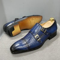 DANIEL WAFER – Men's Monk Strap Genuine Leather Shoes