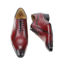 YOUYAZHUBU, Chaussures Homme en Cuir Véritable – Oxford Élégantes et Respirantes pour Bureau, Mariage et Occasions Formelles