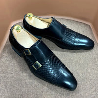 DANIEL WAFER – Men's Monk Strap Genuine Leather Shoes