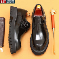 Oxford Homme de Luxe en Cuir Verni Italien – Chaussures Élevées à la Main, Élégantes & Confortables pour Mariage et Affaires"