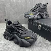 2025 s – Sneakers à lacets avec semelle compensée