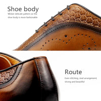 YOUYAZHUBU, Chaussures Homme en Cuir Véritable – Oxford Élégantes et Respirantes pour Bureau, Mariage et Occasions Formelles