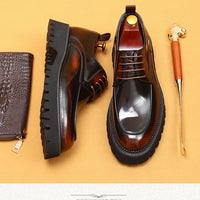 ASTON M. JAZZ – Chaussures Oxford Homme en Cuir Véritable, Italienne