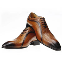 YOUYAZHUBU, Chaussures Homme en Cuir Véritable – Oxford Élégantes et Respirantes pour Bureau, Mariage et Occasions Formelles