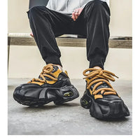 Baskets homme style designer – Sneakers à semelle épaisse confortables, mode décontractée automne/hiver