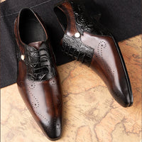 ASIMAYA Brogue Luxe – Chaussures Homme en Cuir Véritable