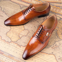 YAOLIDA Prestige Oxford – Chaussures Homme Cuir Véritable Mariage; Business