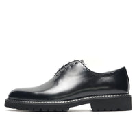 Oxford Homme Élégant – Sneakers en Cuir Véritable Noir, Haute Qualité pour Bureau, Affaires et Occasions Sociales