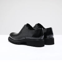 "Chaussures Homme Printemps & Automne – Richelieu en Cuir Véritable à Semelle Épaisse, Élégance Business & Casual