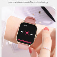 Montre connectée LAXASFIT 1,73” – Smartwatch unisexe avec cadrans personnalisables, suivi santé, Bluetooth, appels et notifications, compatible Android & iOS