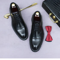 XXCZDOU, Chaussures Homme Rétro 2025 – Cuir Véritable de Luxe, Handmade, Style Britannique Élégant, Plateforme Confortable – Idéal Mariage & Soirée
