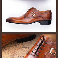 YAOLIDA Prestige Oxford – Chaussures Homme Cuir Véritable Mariage; Business