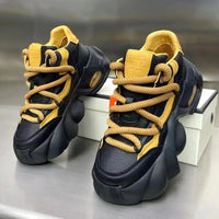 Baskets homme style designer – Sneakers à semelle épaisse confortables, mode décontractée automne/hiver