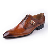 YAOLIDA Prestige Oxford – Chaussures Homme Cuir Véritable Mariage; Business