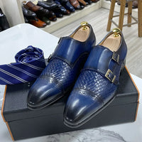 DANIEL WAFER – Men's Monk Strap Genuine Leather Shoes