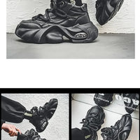 Baskets homme style designer – Sneakers à semelle épaisse confortables, mode décontractée automne/hiver