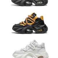 chaussures pour hommes style designer – Baskets à plateforme épaisse, confortables et tendance