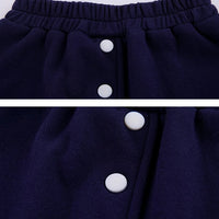 Girls' 2-Piece Set – Baseball Jacket + Slim Skirt | Printed Chic Sport Outfit – 3 to 14 Years