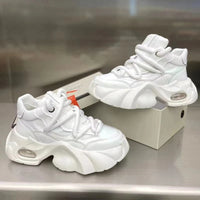 chaussures pour hommes style designer – Baskets à plateforme épaisse, confortables et tendance