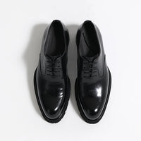 "Chaussures Homme Printemps & Automne – Richelieu en Cuir Véritable à Semelle Épaisse, Élégance Business & Casual