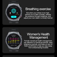 RNABAU AirCare Pro™ – 2025 Health Smartwatch with Real Blood Pressure Measurement