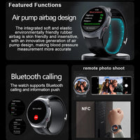 RNABAU AirCare Pro™ – 2025 Health Smartwatch with Real Blood Pressure Measurement