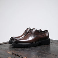 "Chaussures Homme Printemps & Automne – Richelieu en Cuir Véritable à Semelle Épaisse, Élégance Business & Casual