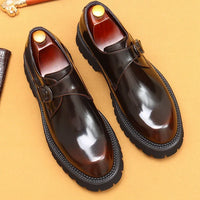 Oxford Homme de Luxe en Cuir Verni Italien – Chaussures Élevées à la Main, Élégantes & Confortables pour Mariage et Affaires"