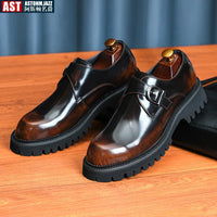 Oxford Homme de Luxe en Cuir Verni Italien – Chaussures Élevées à la Main, Élégantes & Confortables pour Mariage et Affaires"