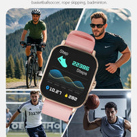 Montre connectée LAXASFIT 1,73” – Smartwatch unisexe avec cadrans personnalisables, suivi santé, Bluetooth, appels et notifications, compatible Android & iOS