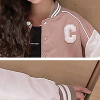 Girls' 2-Piece Set – Baseball Jacket + Slim Skirt | Printed Chic Sport Outfit – 3 to 14 Years