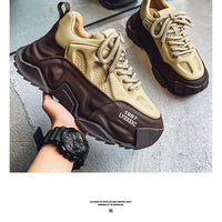 Sneakers Homme Designer – Confort & Hauteur Boostée