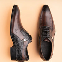 ASIMAYA Brogue Luxe – Chaussures Homme en Cuir Véritable