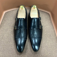 DANIEL WAFER – Men's Monk Strap Genuine Leather Shoes