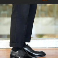 Chaussures habillées italiennes pour hommes – Luxe en cuir véritable, faites à la main, bout carré, lacets, idéales pour affaires et soirées
