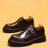 Oxford Homme de Luxe en Cuir Verni Italien – Chaussures Élevées à la Main, Élégantes & Confortables pour Mariage et Affaires"
