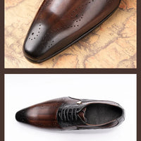 ASIMAYA Brogue Luxe – Chaussures Homme en Cuir Véritable