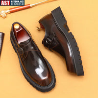 Oxford Homme de Luxe en Cuir Verni Italien – Chaussures Élevées à la Main, Élégantes & Confortables pour Mariage et Affaires"